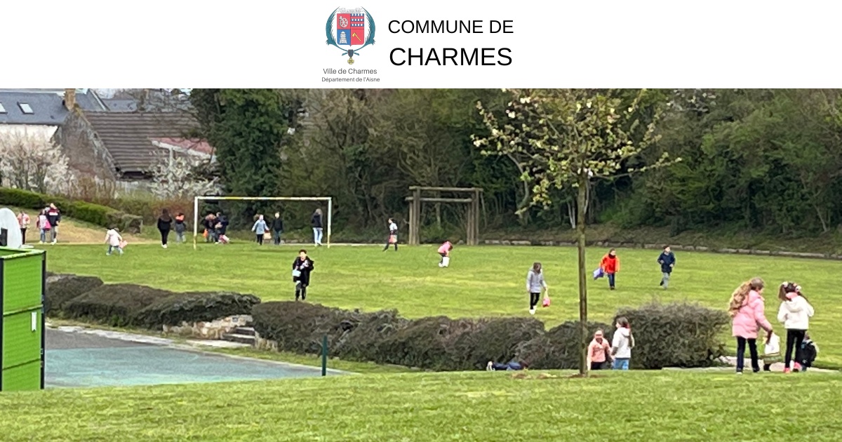 Chasse aux œufs de pâques 2023 -FB- Commune Charmes Aisne