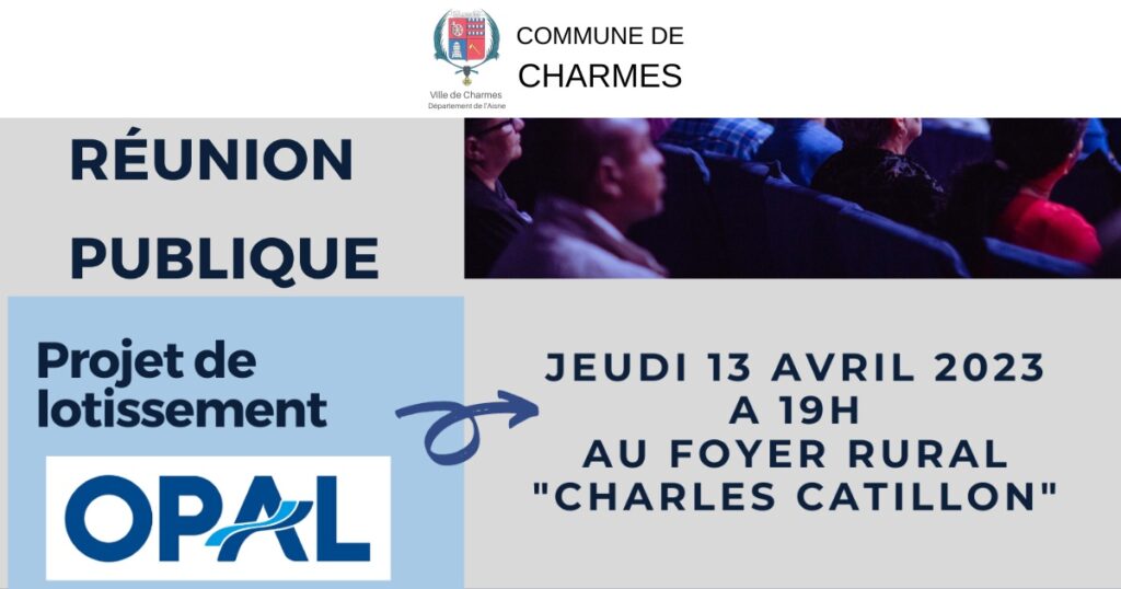 Réunion publique 13 avril 2023 - Commune Charmes Aisne