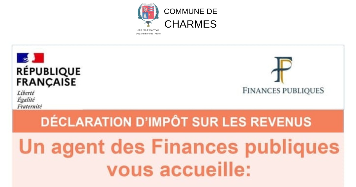 permanences organisées par la DDFIP au sein de l’Espace France Services De La Fère -FB- Commune de Charmes Aisne