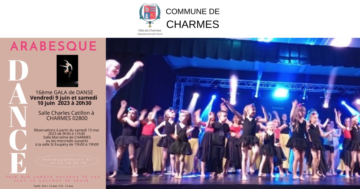 16e Gala de Danse à Charmes - Réservez dès maintenant - Commune Charmes Aisne