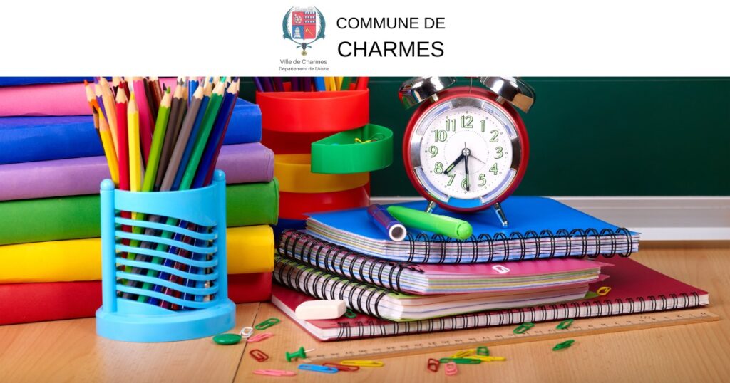 Information dossier d'inscription rentrée 2023-2024 -fb- Commune Charmes Aisne