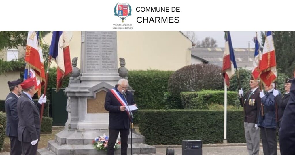 INVITATION Cérémonie du 11 novembre à Charmes - Commune Charmes Aisne
