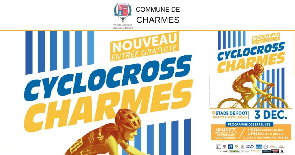 Cyclocross de Charmes Un Dimanche Sportif et Convivial - FB- Commune Charmes Aisne