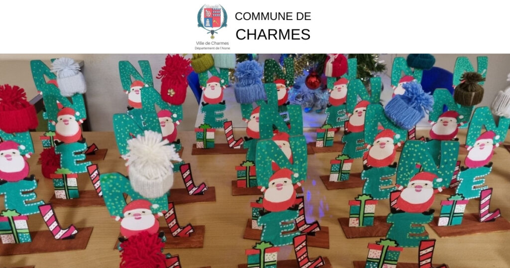 Noël à l’accueil périscolaire 2023 - Commune Charmes Aisne