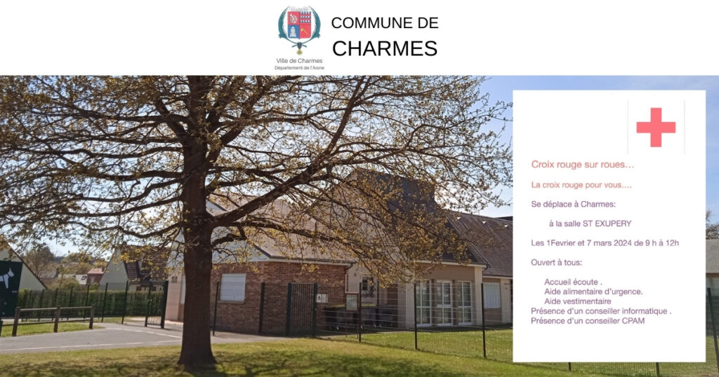 Service Mobile de la Croix Rouge à Charmes -FB- Commune Charmes Aisne
