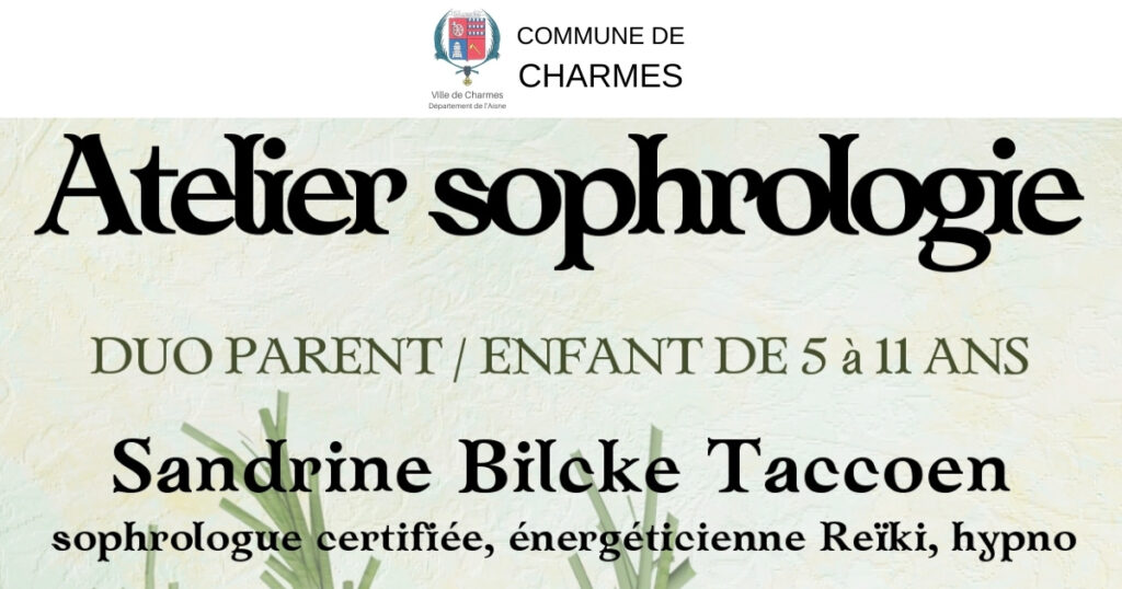 Atelier sophrologie Bibliothèque Médiathèque -FB- Commune Charmes Aisne
