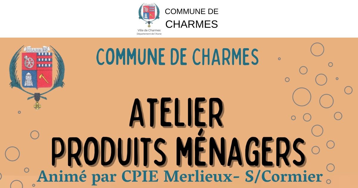 Atelier Produits ménagers - FB - Commune Charmes Aisne