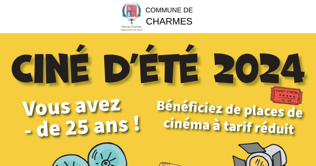Cine été 2024 -FB- Commune Charmes Aisne