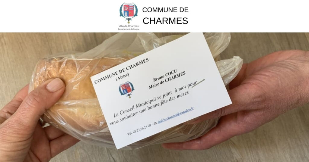 Fête de mères - distribution de brioches - Commune Charmes Aisne