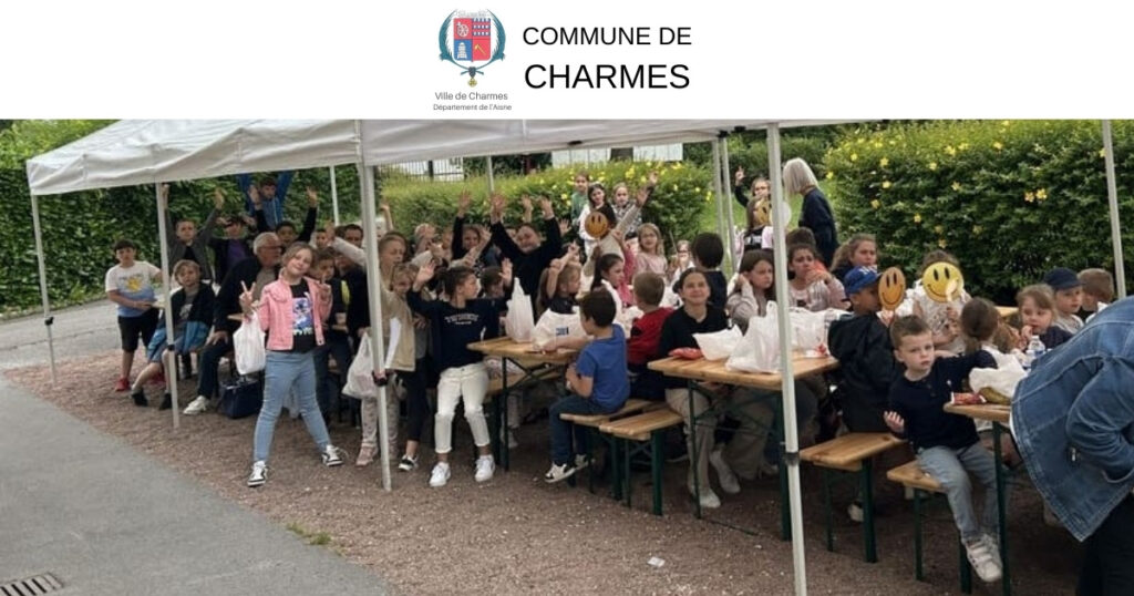 Dernier repas de l'année Pique-Nique de la Cantine -web fb - Commune Charmes Aisne