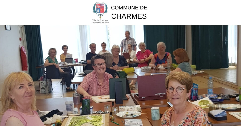 Rencontre avec l’association Charmes de l’aquarelle -FB- Commune Charmes Aisne