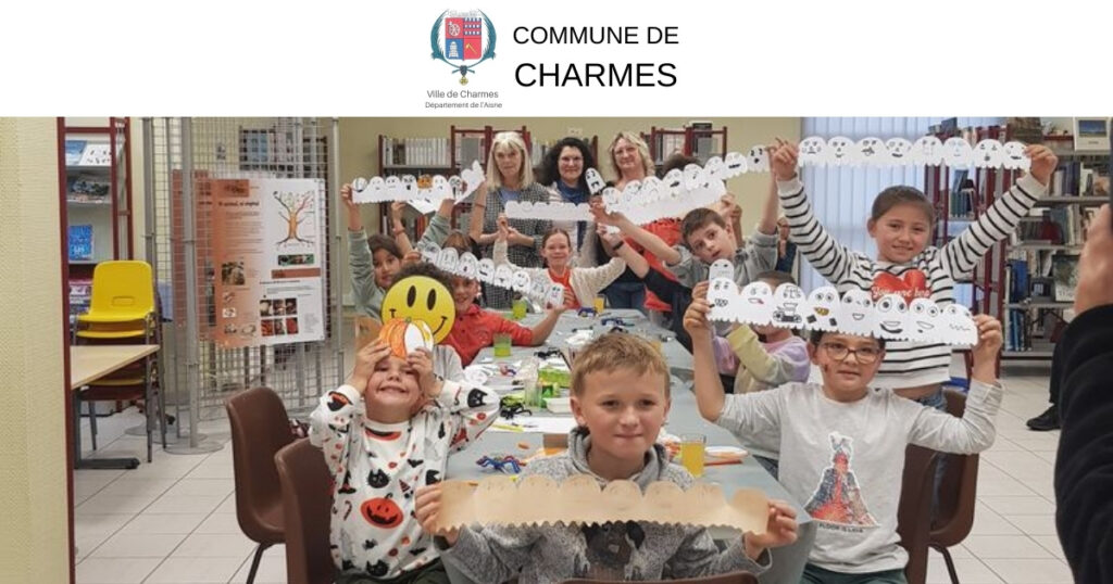 Atelier créatif d’halloween a la bibliothèque - Commune Charmes Aisne