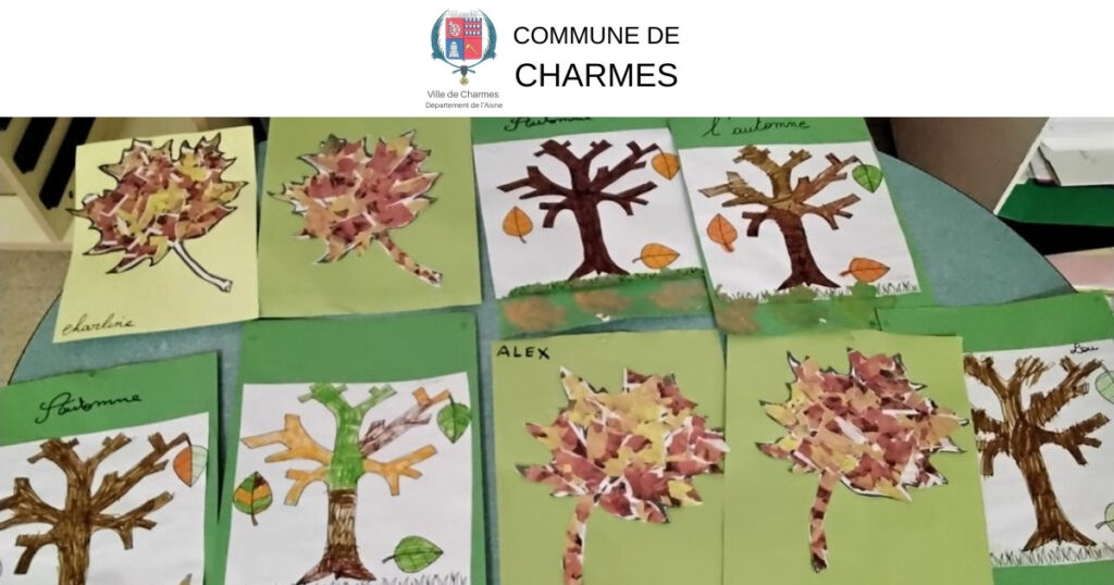 Ateliers créatifs d’automne au périscolaire - Commune Charmes Aisne