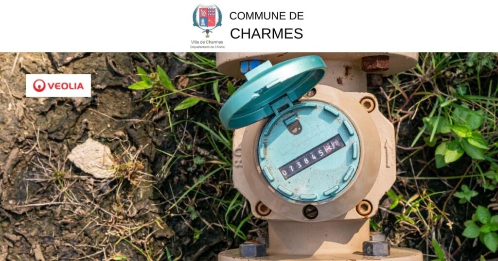Relevé des compteurs d'eau - Commune Charmes Aisne