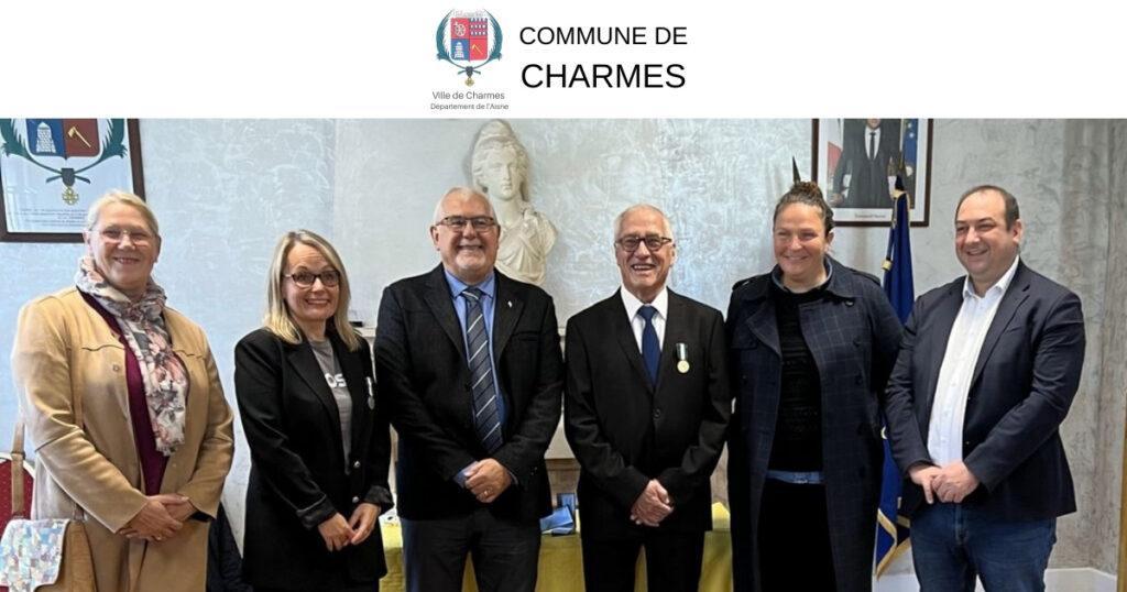 Remise de médailles - Commune Charmes Aisne