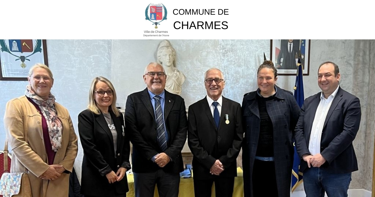 Remise de médailles - Commune Charmes Aisne