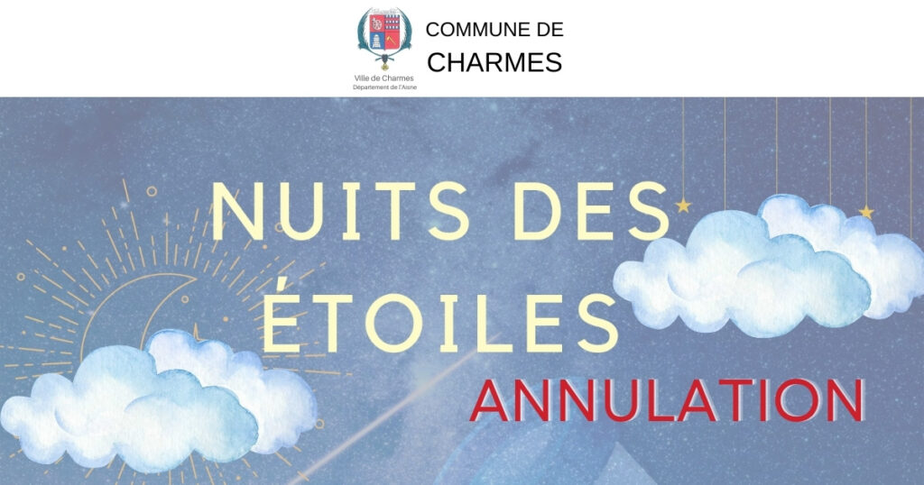Report de la Nuit des Étoiles - Commune Charmes Aisne