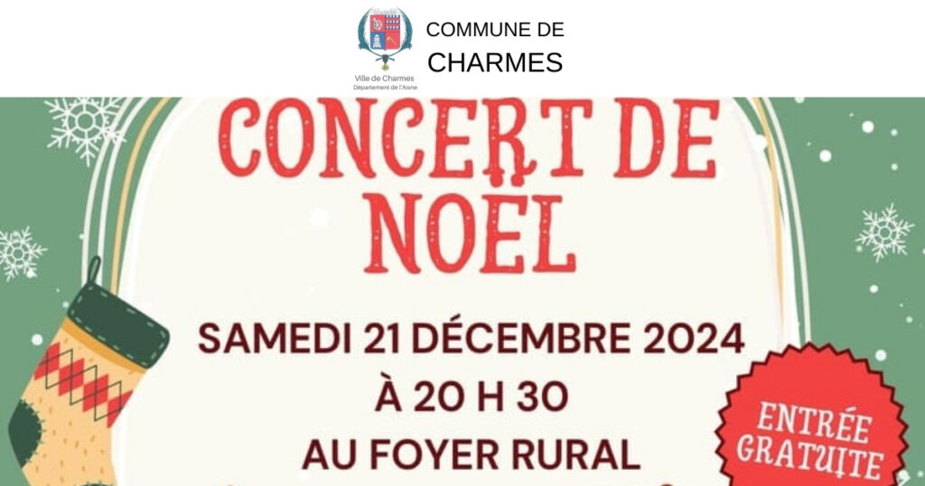 Concert de noël -FB- Commune Charmes Aisne