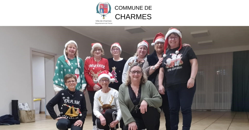 Pot de Noël à la gym de CHARMES - Commune Charmes Aisne