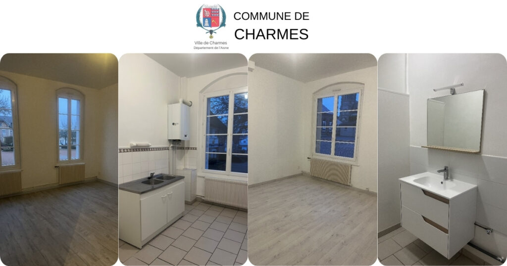 Rénovation logement communal -fb- Commune Charmes Aisne