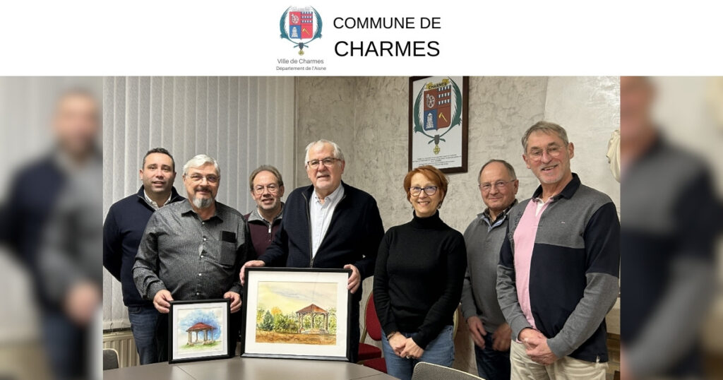 Un don artistique de 2 tableaux -FB- Commune Charmes Aisne