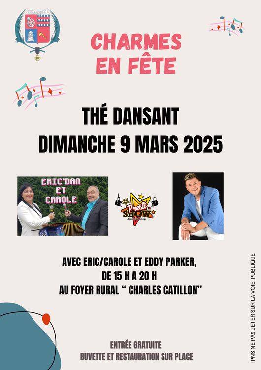 Charmes en fête Thé dansant du 9 mars 2025 -affiche- Commune Charmes Aisne.jpg