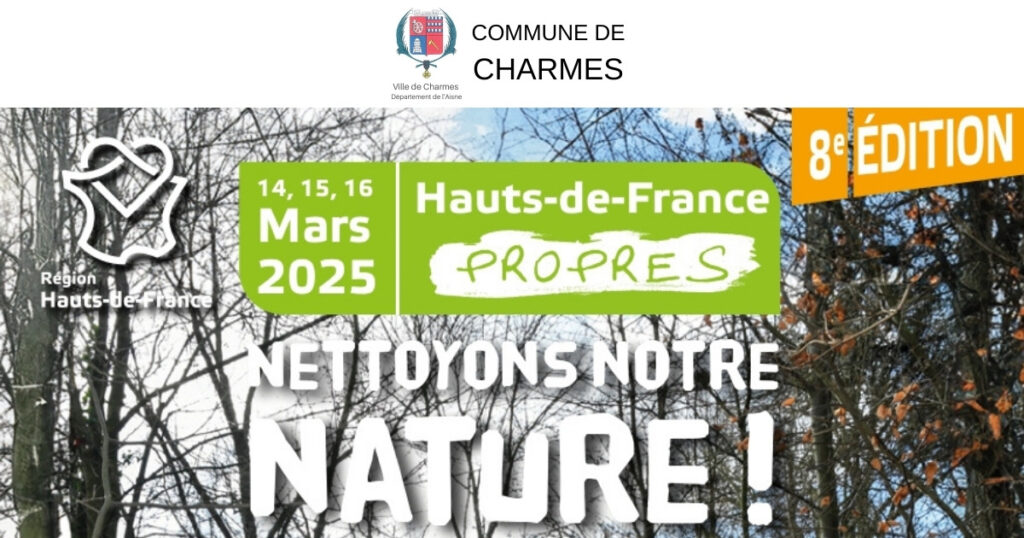 Opération Hauts-de-France Propres - Commune Charmes Aisne