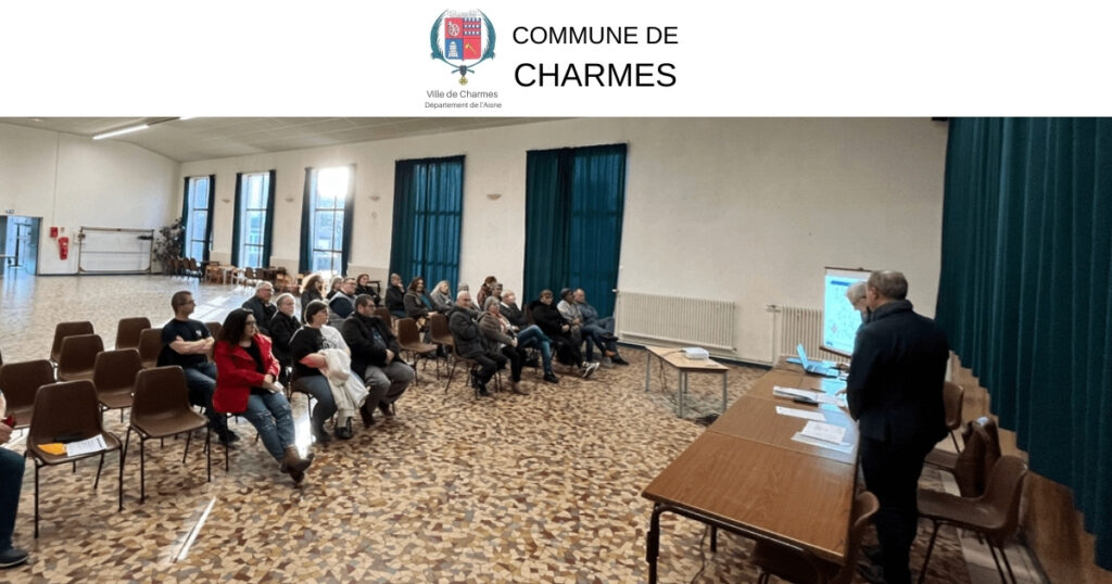 Réunion publique présentation des travaux rue Victor Hugo tranche 2 - Commune Charmes Aisne