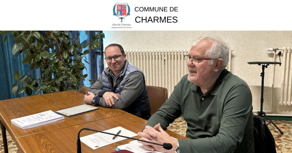 Réunion publique du mardi 1er avril 2025 - Commune Charmes Aisne