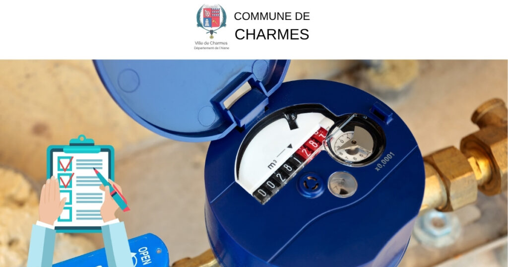 Relevés des compteurs d’eau à Charmes – Octobre 2025