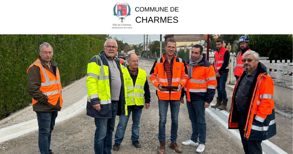 Rue Victor Hugo les travaux entrent dans leur phase finale -Une- Commune Charmes Aisne