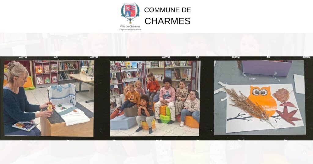 Atelier d’automne à la bibliothèque -Une- Commune Charmes Aisne