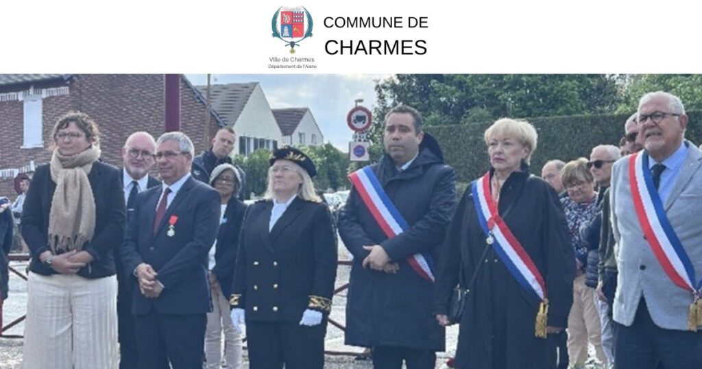 Commémoration du 8 mai à Charmes -Une- Commune Charmes Aisne