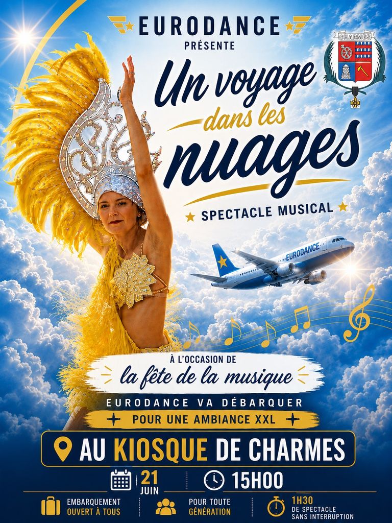 Fête de la musique 2026 à Charmes -affiche- Commune Charmes Aisne