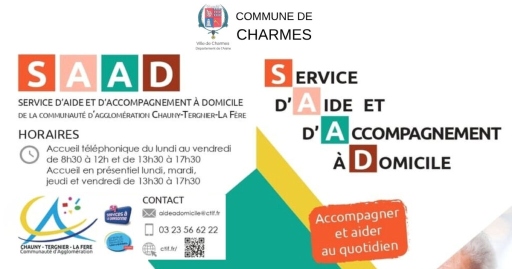 Service d’Aide et d’Accompagnement à Domicile de la CACTLF -Une- Commune Charmes Aisne