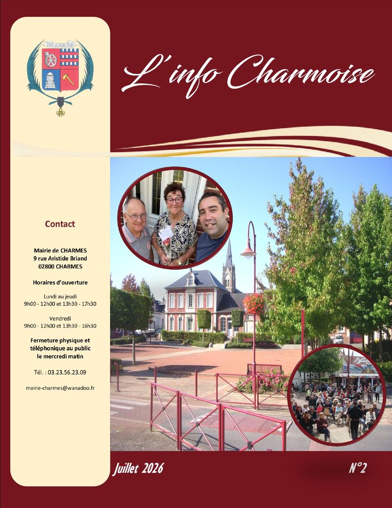 L'info Charmoise 2 - Commune de Charmes Aisne