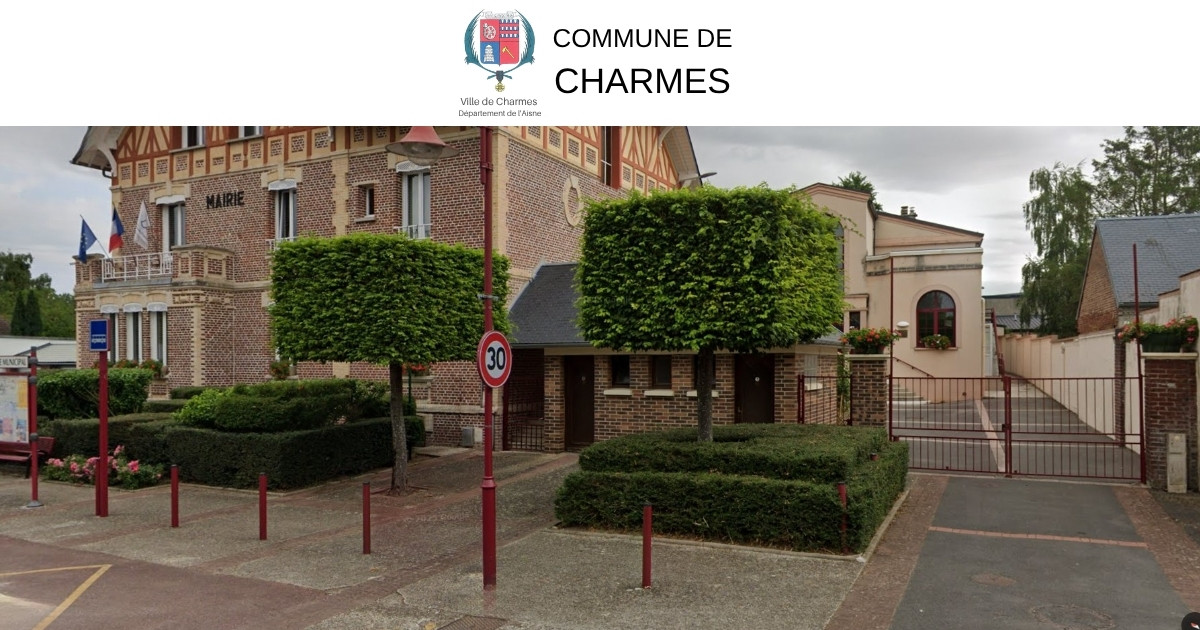 Travaux rue Aristide Briand accès mairie portillon -Une- Commune Charmes Aisne