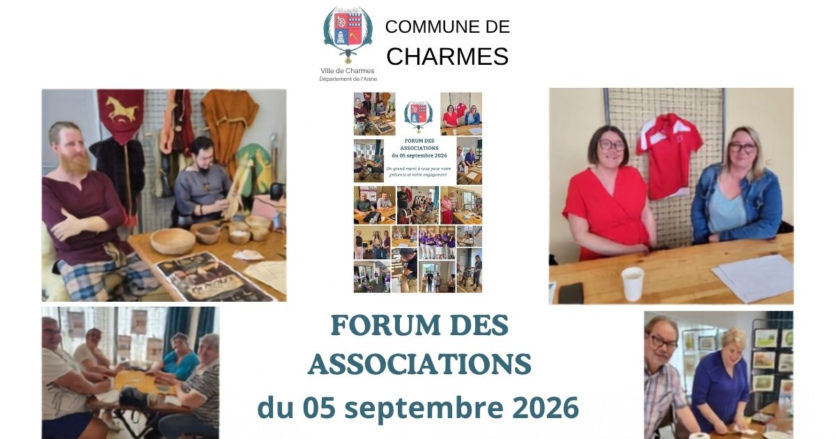 Forum des Associations -Une- Commune Charmes Aisne