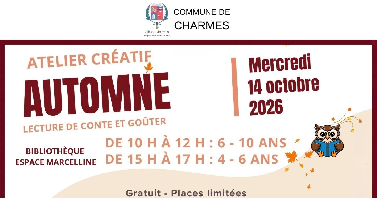 L’automne s’invite à la bibliothèque -Une- Commune Charmes Aisne